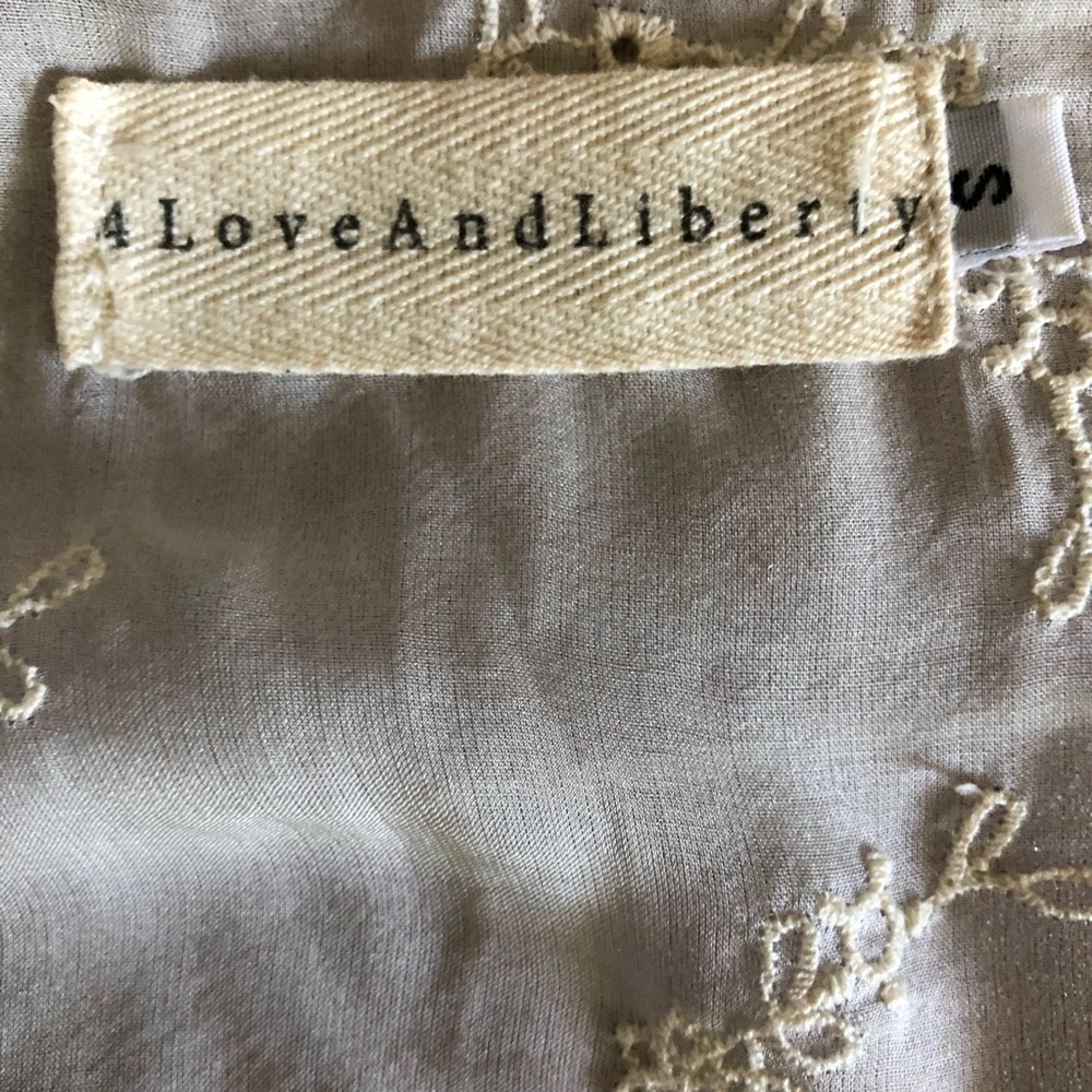 4LOVEANDLIBERTY EMBROIDERED-SILK TUNIC S - Picture 8 of 11
